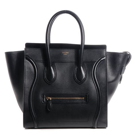 sac celine luggage mini|CELINE Smooth Calfskin Mini Luggage Black .